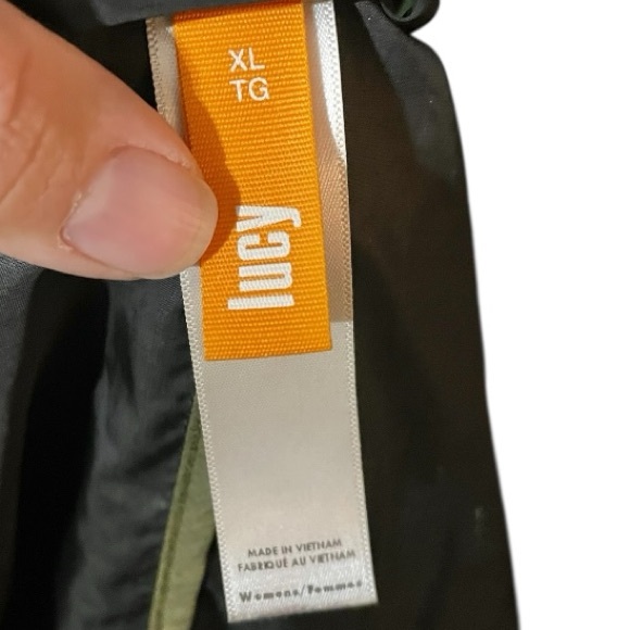 Lucy Hooded Packable Windbreaker Jacket Womens XP black full zip active outdoors - Picture 5 of 6